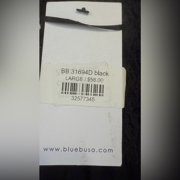 Blue B Black Strapless Dress Lace Bodice Size L NWT - Picture 6 of 6